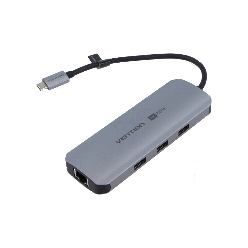 Hub USB USB 3.0 PnP gri 9 porturi negru | Electronic-mag.ro | Componente Electronice