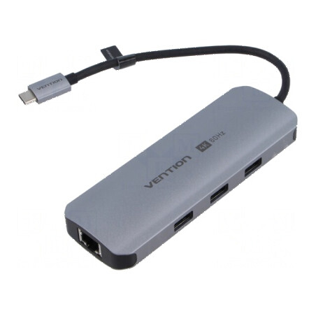 Hub USB USB 3.0 PnP gri 9 porturi negru | Electronic-mag.ro | Componente Electronice