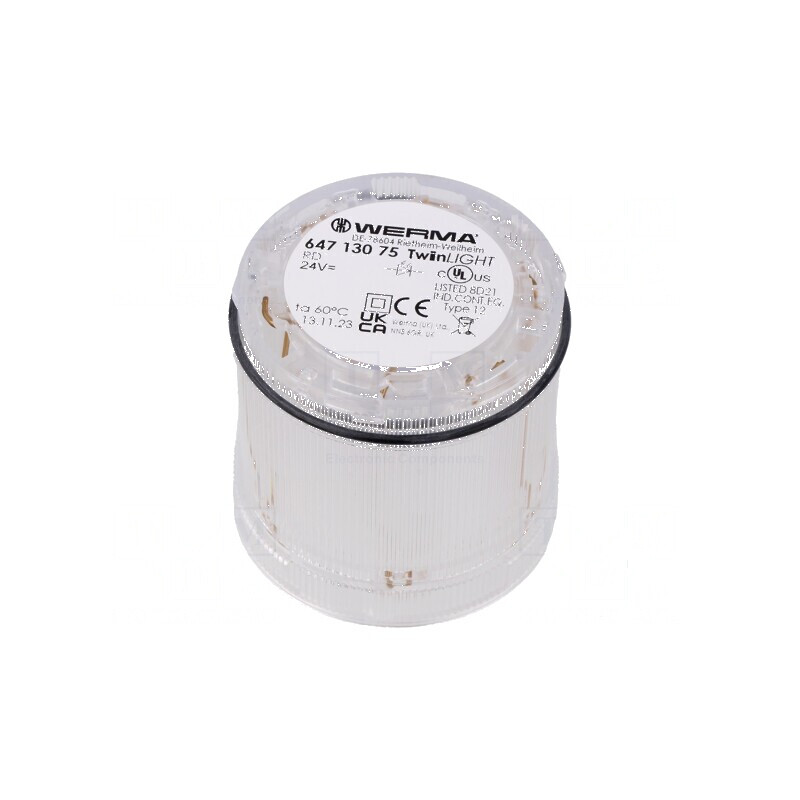 Semnalizator LED roşie Ø70x65,5mm IP65 | Electronic-mag.ro | Componente Electronice