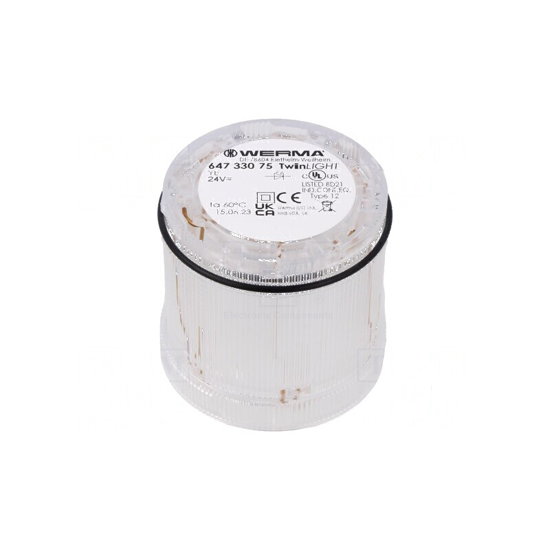 Semnalizator LED portocaliu IP65 | Electronic-mag.ro | Componente Electronice