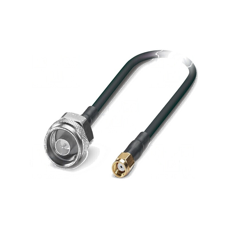Cablu N tată, RP-SMA tată negru | Electronic-mag.ro | Componente Electronice