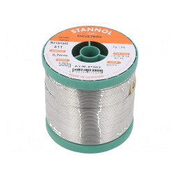 Cositor fără plumb Sn99,3Cu0,7 NiGe 0,7mm 500g bobină 2,5% | Electronic-mag.ro | Componente Electronice