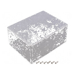 Carcasă universală din aluminiu natural - dimensiuni 128mm x 166mm x 77mm | Electronic-mag.ro | Componente Electronice