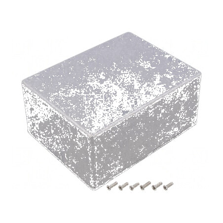 Carcasă universală din aluminiu natural - dimensiuni 128mm x 166mm x 77mm | Electronic-mag.ro | Componente Electronice