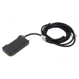 Senzor de amplificare fibră optică NPN cu cablu de 2m | Electronic-mag.ro | Componente Electronice