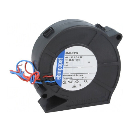 Ventilator de 24V DC 75x75x27mm 28m3/h 51dBA | Electronic-mag.ro | Componente Electronice