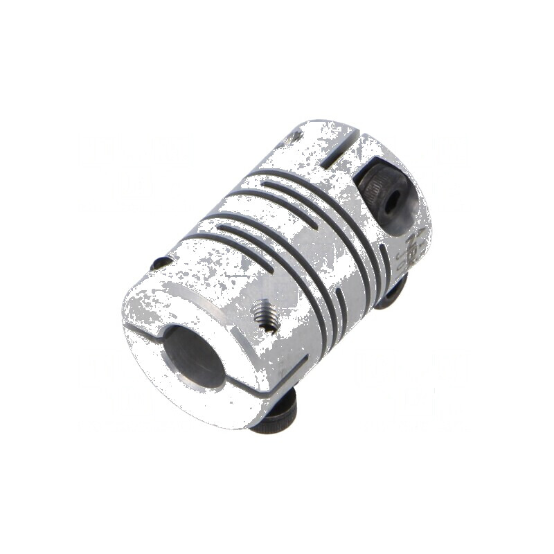 Cuplaj Ø: 12mm Ø1: 12mm Ø2: 5mm aluminiu - Cuplaj de aluminiu Ø12mm x Ø5mm | Electronic-mag.ro | Componente Electronice