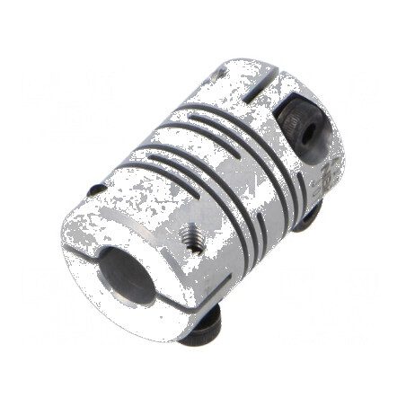 Cuplaj Ø: 12mm Ø1: 12mm Ø2: 5mm aluminiu - Cuplaj de aluminiu Ø12mm x Ø5mm | Electronic-mag.ro | Componente Electronice