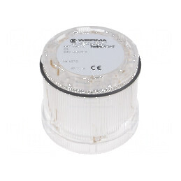 Semnalizator LED alb IP65 Ø70x65,5mm | Electronic-mag.ro | Componente Electronice