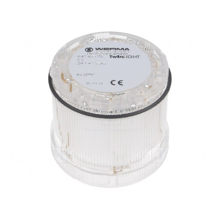Semnalizator LED alb IP65 Ø70x65,5mm | Electronic-mag.ro | Componente Electronice