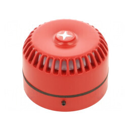 Semnalizator acustic roșie Ø93x63mm | Electronic-mag.ro | Componente Electronice