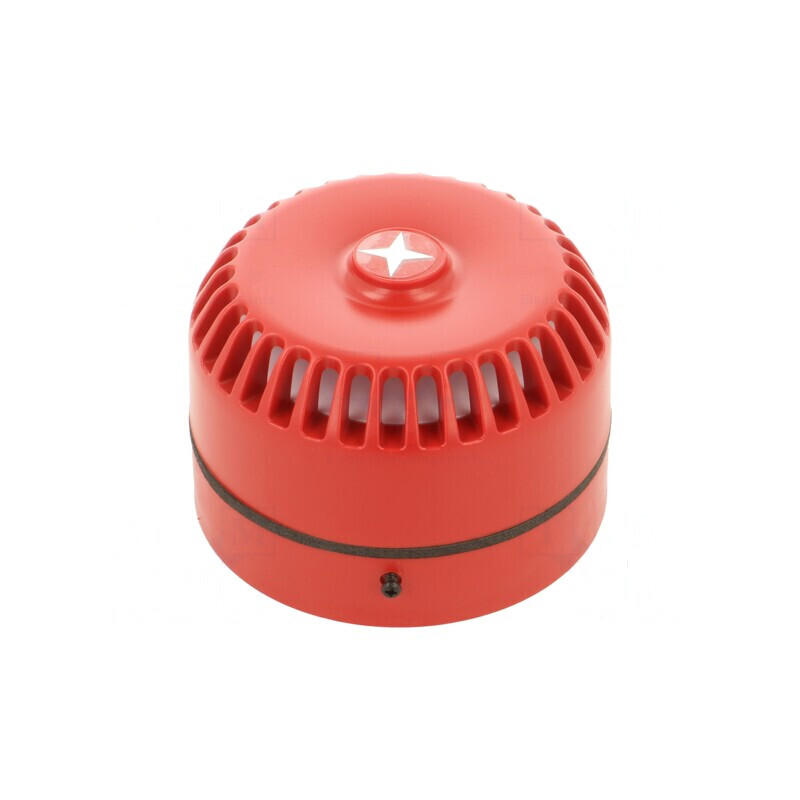Semnalizator acustic roșie Ø93x63mm | Electronic-mag.ro | Componente Electronice