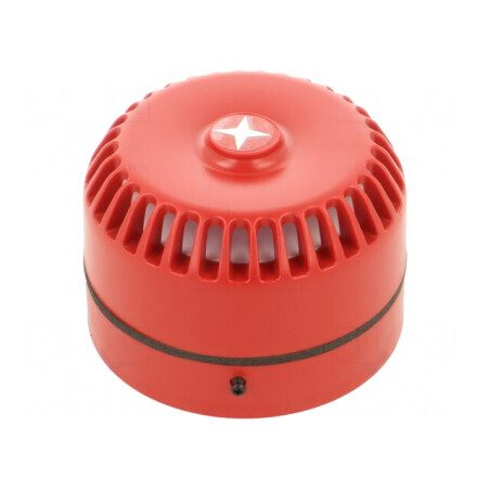 Semnalizator acustic roșie Ø93x63mm | Electronic-mag.ro | Componente Electronice
