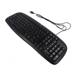 Tastatură cu cablu USB neagră | Electronic-mag.ro | Componente Electronice