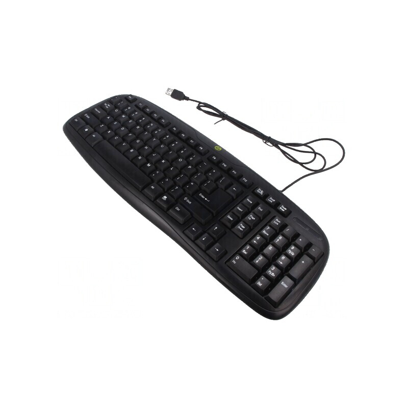 Tastatură cu cablu USB neagră | Electronic-mag.ro | Componente Electronice