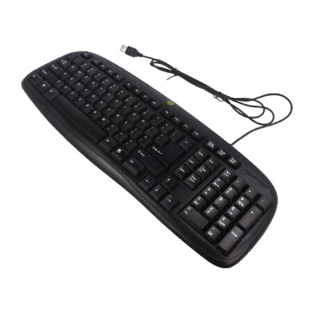 Tastatură cu cablu USB neagră | Electronic-mag.ro | Componente Electronice