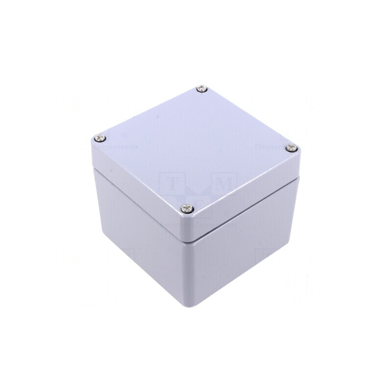 Carcasă universală AL gri, dimensiuni 100mm x 100mm x 81mm | Electronic-mag.ro | Componente Electronice