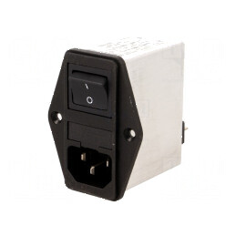 Conector AC 2A 250VAC IEC 60320 | Electronic-mag.ro | Componente Electronice