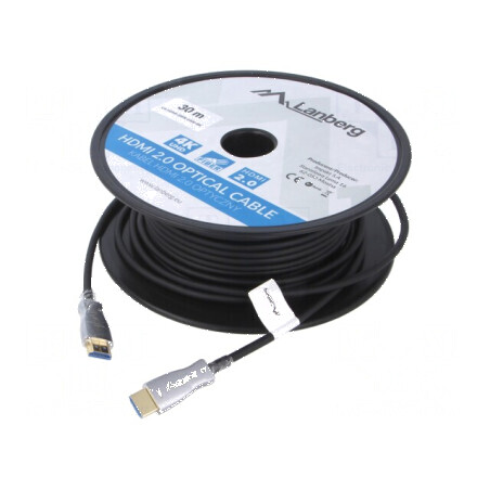 Cablu HDMI 2.0 PVC Lung: 30m negru | Electronic-mag.ro | Componente Electronice