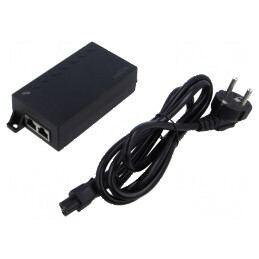 Alimentator PoE 60W neagră | Electronic-mag.ro | Componente Electronice