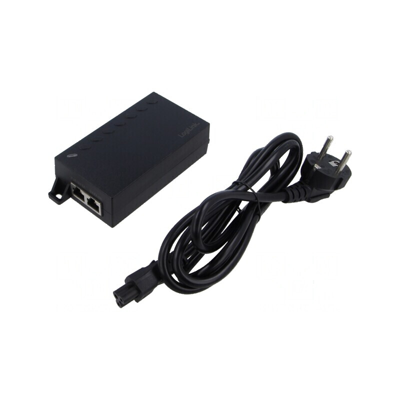 Alimentator PoE 60W neagră | Electronic-mag.ro | Componente Electronice