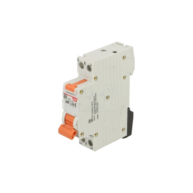 Întrerupător RCBO 16A 30mA 1 pol 230/400VAC | Electronic-mag.ro | Componente Electronice