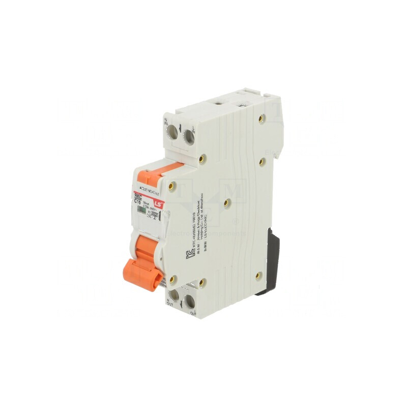 Întrerupător RCBO 16A 30mA 1P+N 230/400VAC | Electronic-mag.ro | Componente Electronice