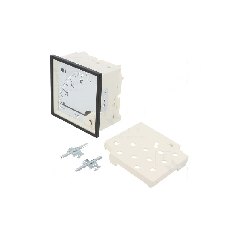 Voltmetru pe panou VDC: 0÷75mV 96x96mm | Electronic-mag.ro | Componente Electronice