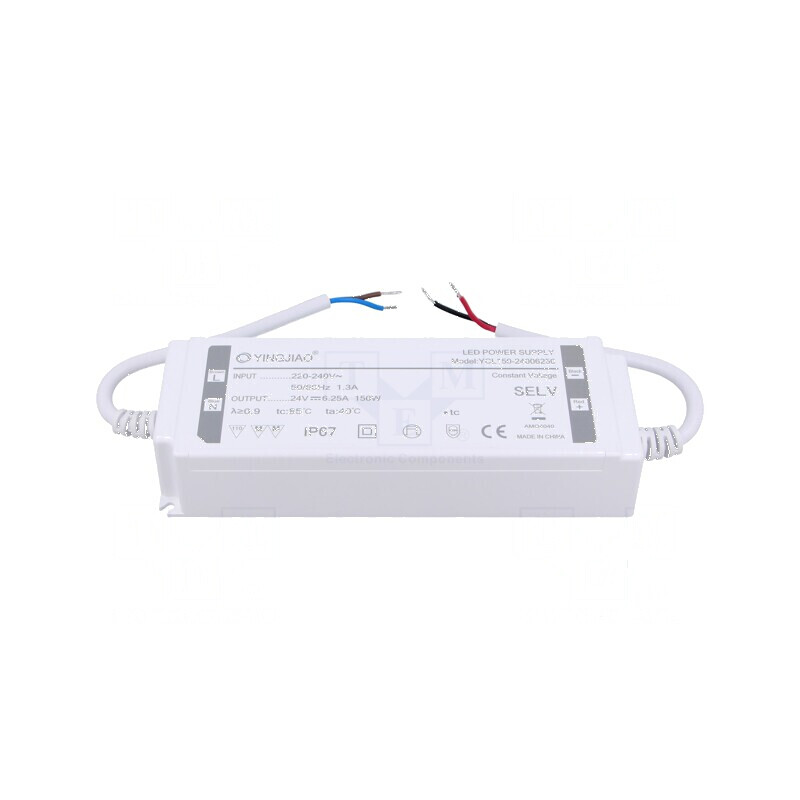 Alimentator LED 150W 24VDC 6,25A IP67 | Electronic-mag.ro | Componente Electronice