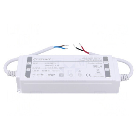 Alimentator LED 150W 24VDC 6,25A IP67 | Electronic-mag.ro | Componente Electronice