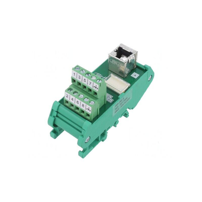 Terminal RJ45 cu şurub - Dimensiuni: 35mm x 68,5mm x 92,6mm | Electronic-mag.ro | Componente Electronice