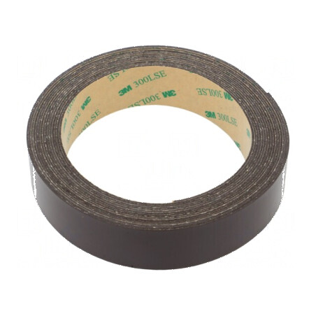 Bandă magnetică maro 25mm x 5m | Electronic-mag.ro | Componente Electronice