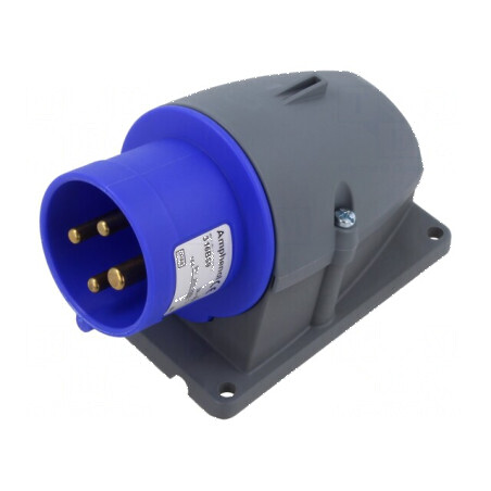 Conector AC trifazat 16A 250VAC IP44 | Electronic-mag.ro | Componente Electronice