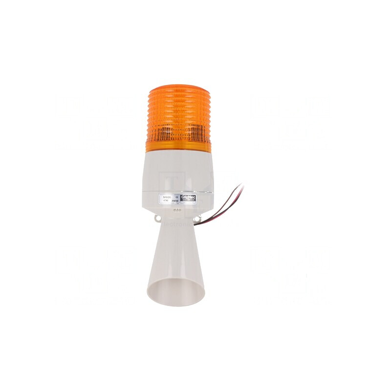 Semnalizator lumino-acustic arzător xenon ambră | Electronic-mag.ro | Componente Electronice