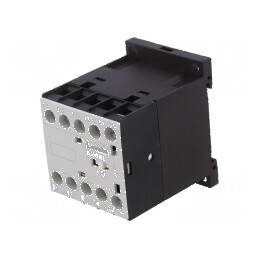 Contactor cu 3 poli și 3 contacte auxiliare NO 24VDC 9A BG | Electronic-mag.ro | Componente Electronice