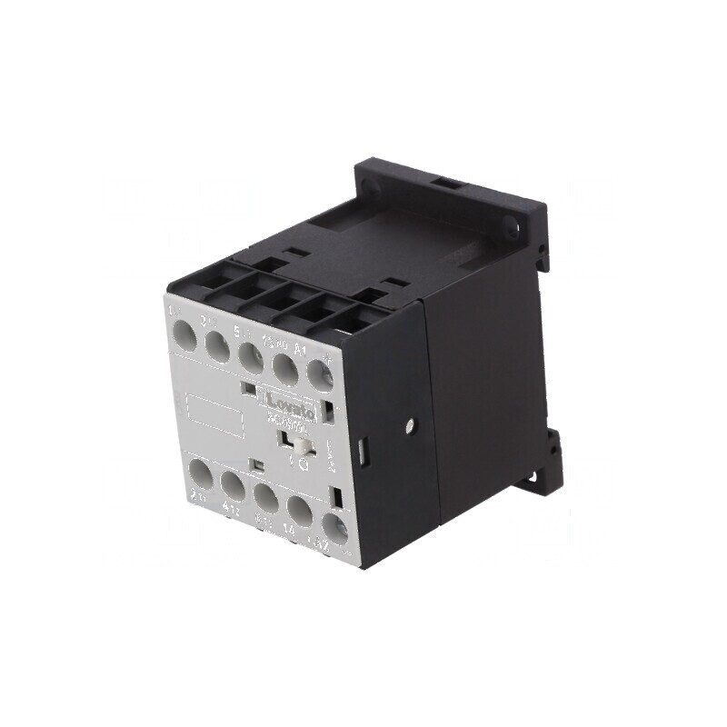 Contactor cu 3 poli și 3 contacte auxiliare NO 24VDC 9A BG | Electronic-mag.ro | Componente Electronice