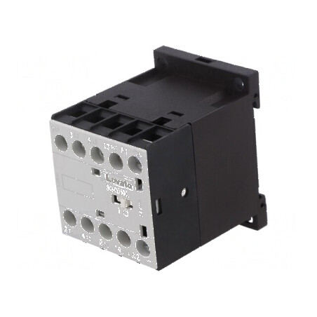 Contactor cu 3 poli și 3 contacte auxiliare NO 24VDC 9A BG | Electronic-mag.ro | Componente Electronice