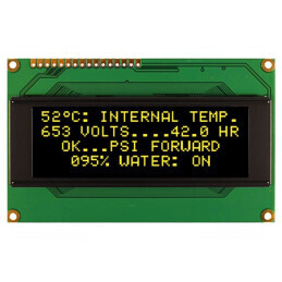 Afișaj OLED alfanumeric 20x4 galben 98x60x10mm 16 pini | Electronic-mag.ro | Componente Electronice
