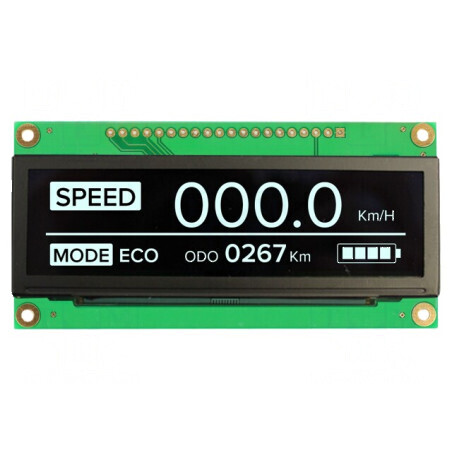 Afisaj OLED grafic 3.12 256x64 alb 89x44x6mm 20 pini | Electronic-mag.ro | Componente Electronice