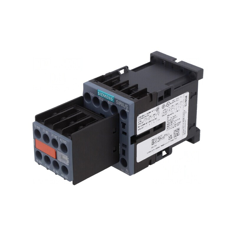 Contactor cu 3 poli și 5 contacte auxiliare: 3 NO și 2 NC | Electronic-mag.ro | Componente Electronice