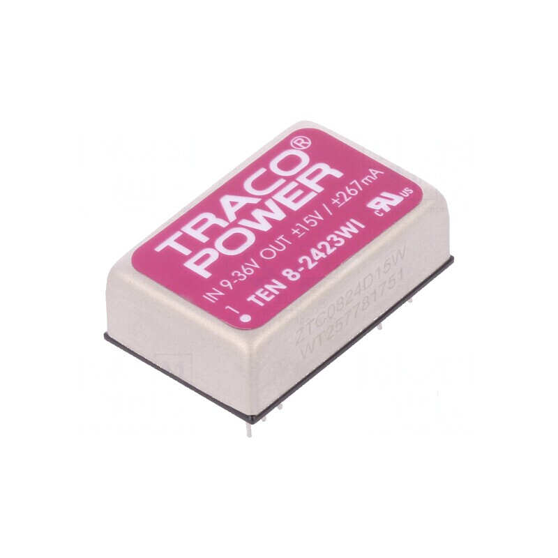 Convertor DC/DC 8W 9-36V la 15VDC si -15VDC DIP24 | Electronic-mag.ro | Componente Electronice