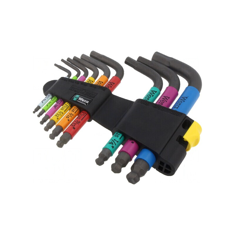 Set chei hexagonale sferice 9 bucăți | Electronic-mag.ro | Componente Electronice