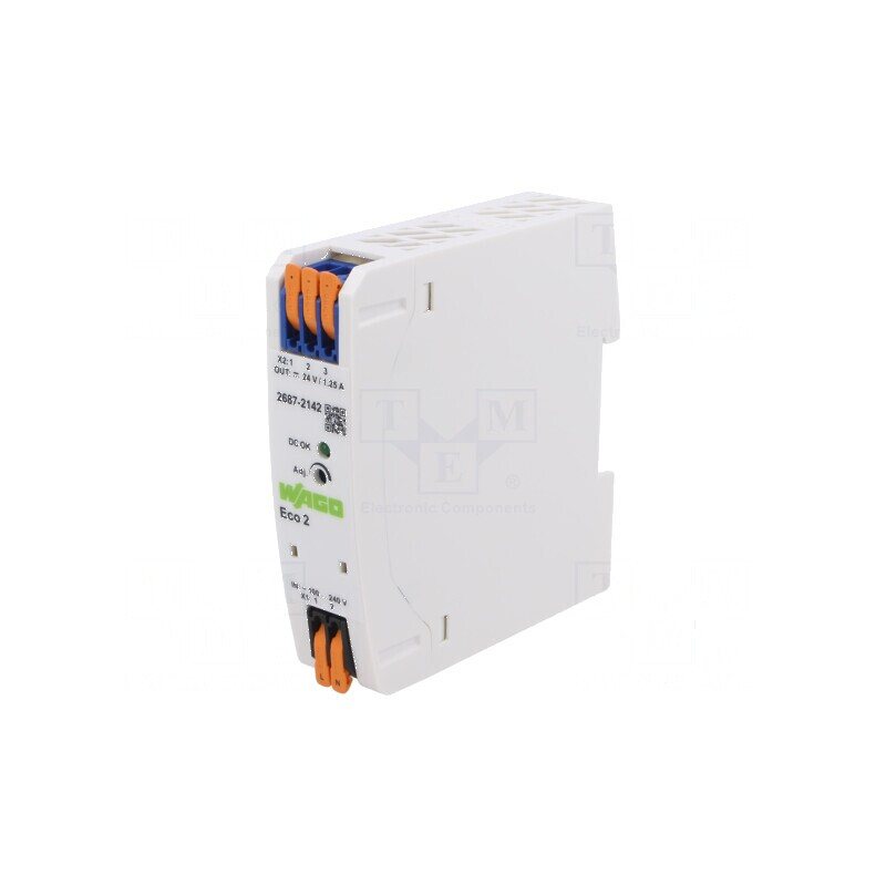Alimentator pulsatoriu pentru şină DIN 30W 24VDC 1,25A 80% | Electronic-mag.ro | Componente Electronice