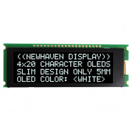 Afişaj OLED 20x4 alb PIN 20 | Electronic-mag.ro | Componente Electronice