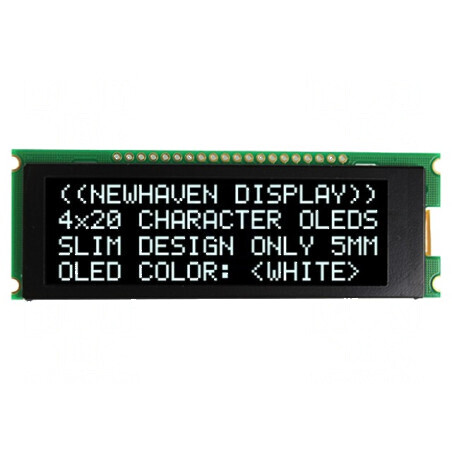Afişaj OLED 20x4 alb PIN 20 | Electronic-mag.ro | Componente Electronice