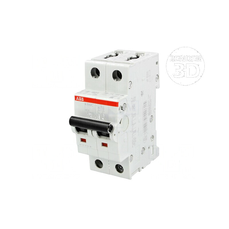 Întrerupător de supracurent 400VAC 50A, 2 poli, tip C | Electronic-mag.ro | Componente Electronice