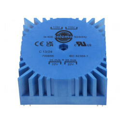 Transformator toroidal 50VA 115VAC 230VAC 22V 22V 86% | Electronic-mag.ro | Componente Electronice