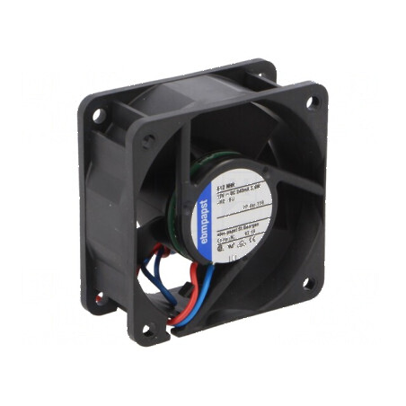Ventilator axial DC 12VDC 60x60x25mm 55,5m3/h 43dBA - Bilă | Electronic-mag.ro | Componente Electronice
