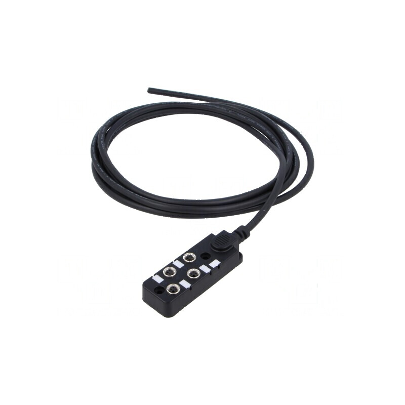 Cutie de conexiuni M8 PIN: 3 3m soclu 6A -20÷80°C IP67 IN: 4 | Electronic-mag.ro | Componente Electronice