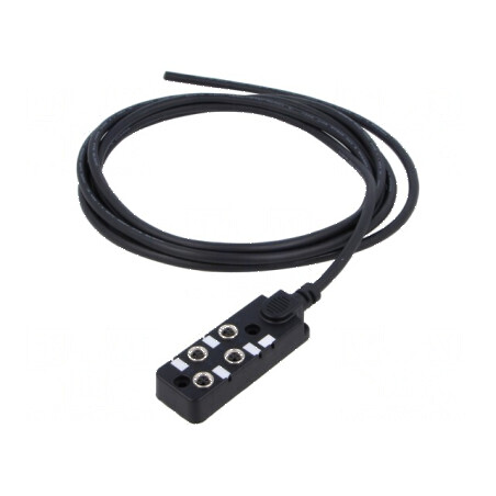 Cutie de conexiuni M8 PIN: 3 3m soclu 6A -20÷80°C IP67 IN: 4 | Electronic-mag.ro | Componente Electronice